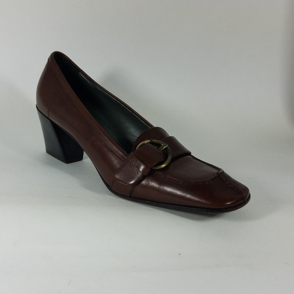 SOLD DIFFNT SITE MIU MIU Prada Heeled Logo Loafers - Picture 2 of 8